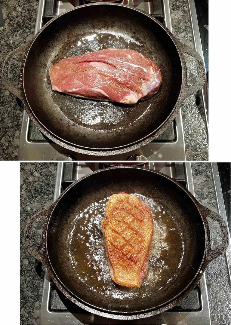 Roast Goose Breast With Apples And Raisins Recipe Cuisine Fiend